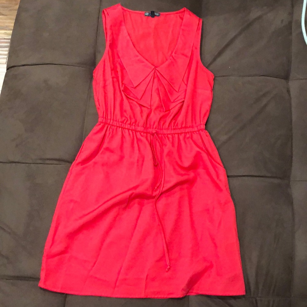 Red summer dress